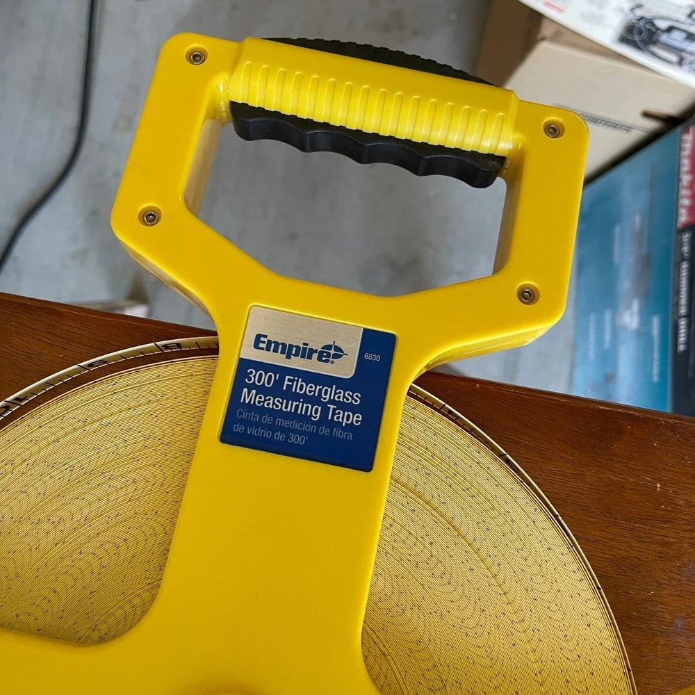 Empire 6830 300' Open Reel Fiberglass Measuring Tape